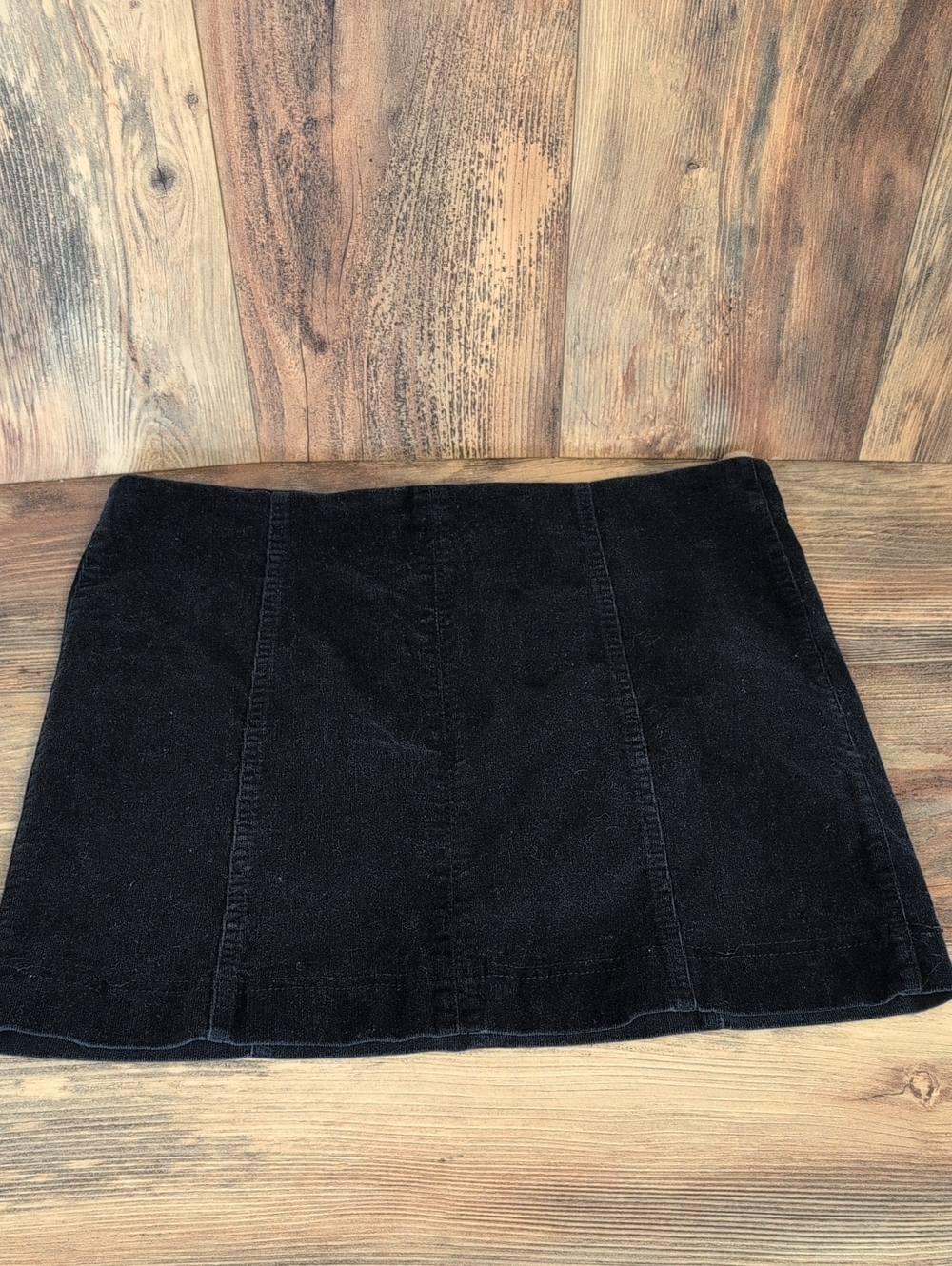 Jolt Black Corduroy Mini Skirt 13/31W       803A